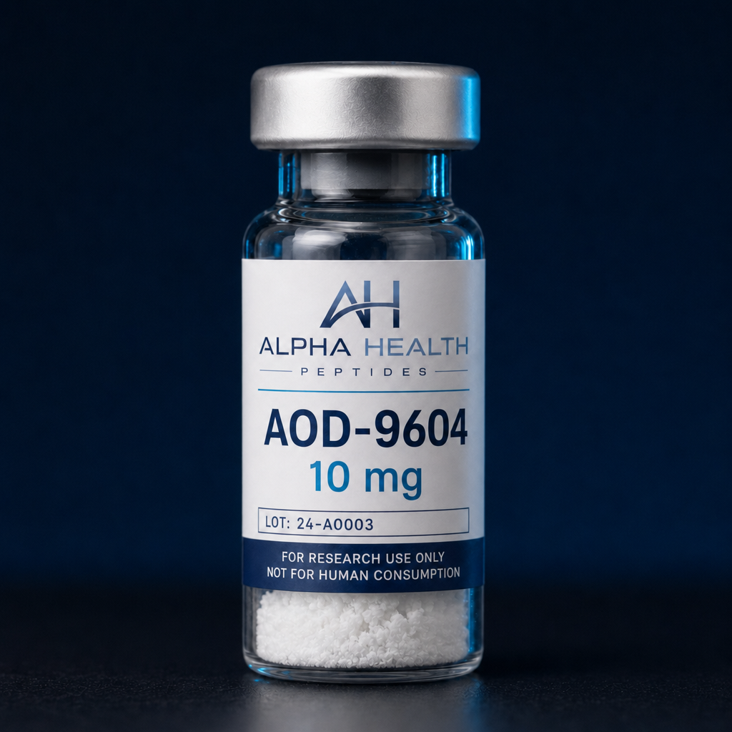 Alpha Health Peptides aod 9604 10 mg vial
